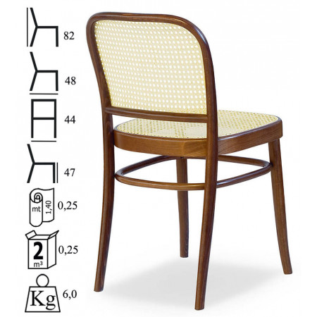 663  Raw or finished beech wood chair, finishings to choice