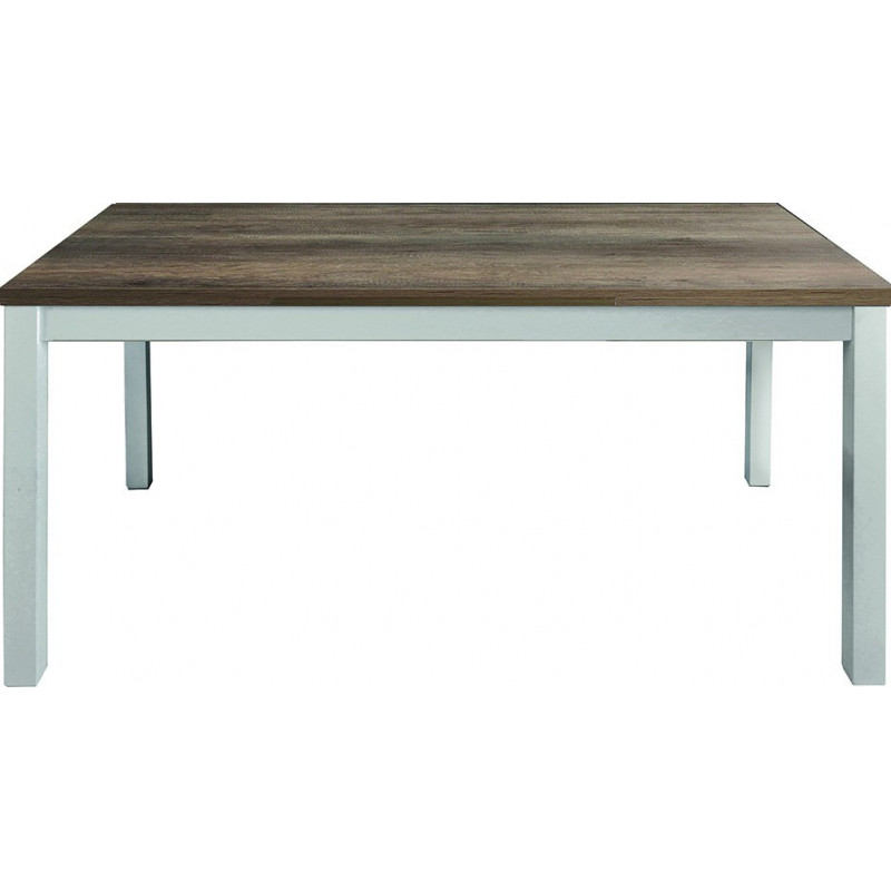 2209  Extending table with beech wood base and durmast wood melamine top