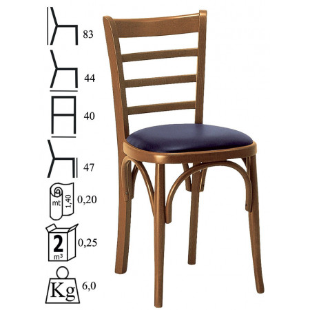 664  Raw or finished beech wood chair, finishing to choice