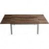 2209  Extending table with beech wood base and durmast wood melamine top