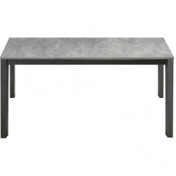2211 Tavolo a libro o allungabile, base in metallo e piano in melaminico grigio cemento