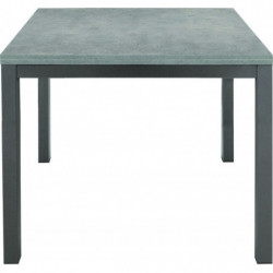 2211 Tavolo a libro o allungabile, base in metallo e piano in melaminico grigio cemento