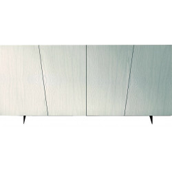 2212 Credenza porta TV in abete bianco spazzolato