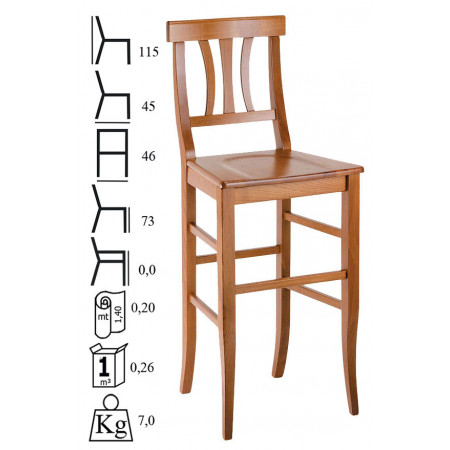 127/SG Sgabello in faggio grezzo o finito, finitura a scelta