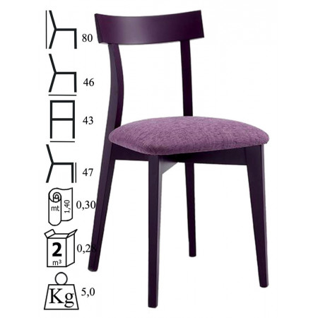 781  Raw or finished beech wood chair, finishing to choice