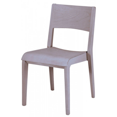 812/L  Sedia impilabile in faggio grezza o finita, finiture a scelta