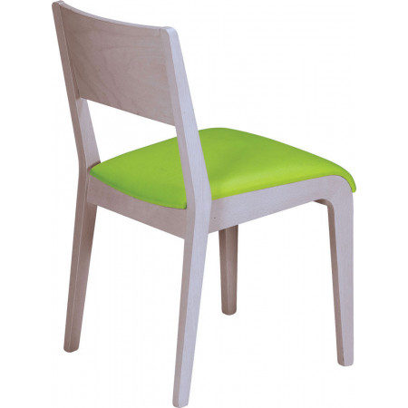 812/LT  Sedia impilabile in faggio grezza o finita, finiture a scelta