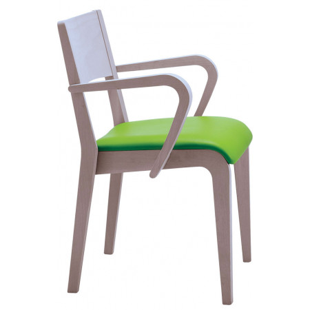 812LT/C  Sedia impilabile in faggio grezza o finita, finiture a scelta