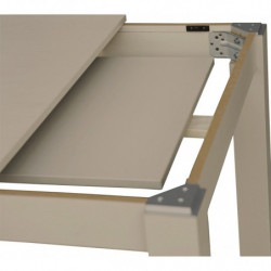 2218 Tavolo a libro o allungabile con base MDF e piano in nobilitato