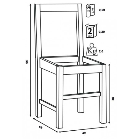 084  Beech wood raw or finished chair, finishing to choice