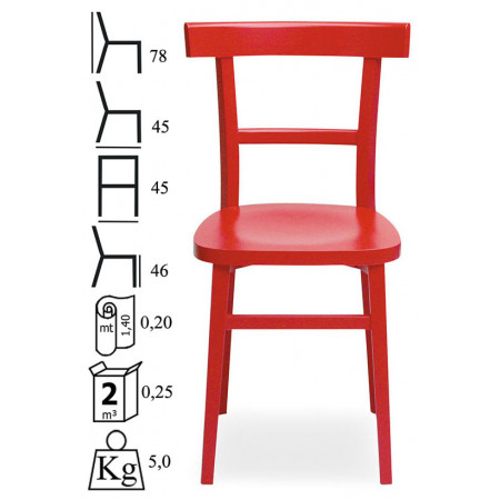 817  Raw or finished beech wood chair, finishing to choice