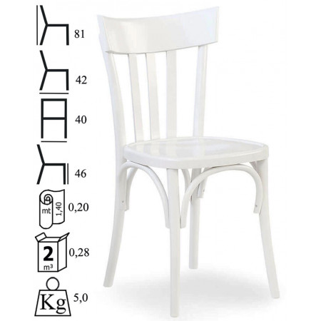 818  Sedia in faggio grezza o finita, finiture a scelta