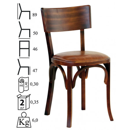 820  Raw or finished beech wood chair, finishing to choice