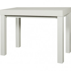 221 Wall console - extending table with white larch wood mealamine top