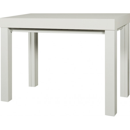 221 Wall console - extending table with white larch wood mealamine top