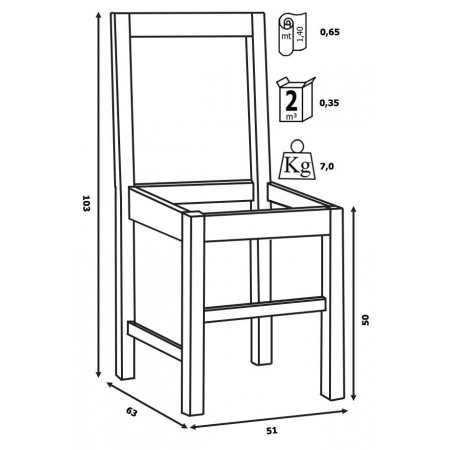 087 Sedia in faggio grezza o finita, finiture a scelta