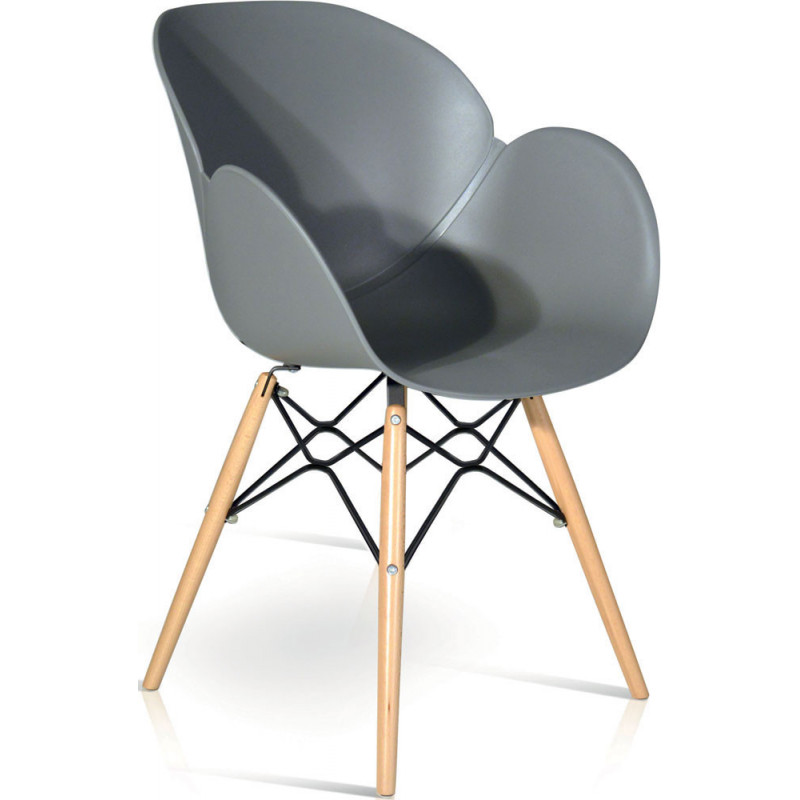 900 Black or grey polyethylene chair shell