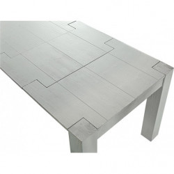 2223 Tavolo allungabile in abete con piano in listellare