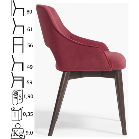 1004  Raw or finished beech wood chair, finishing to choice