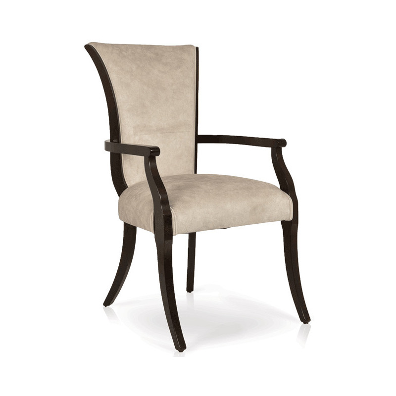 088/C   Beech wood raw or finished armchair, finishing to choice