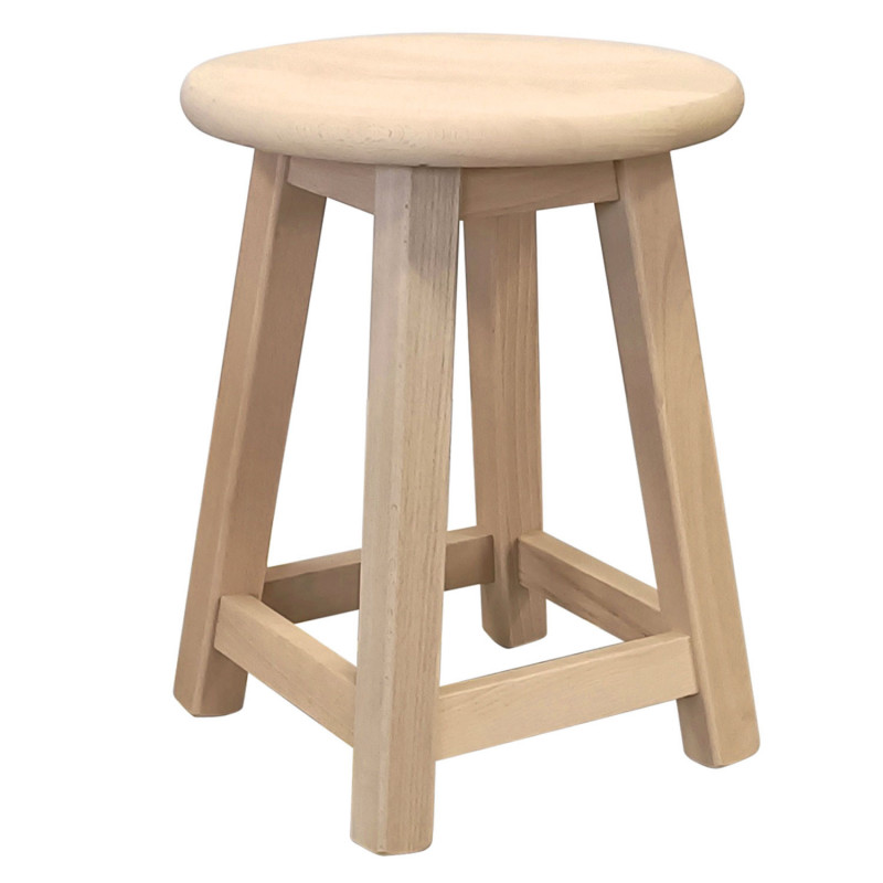 091  Stool in raw beech, finishes of your choice