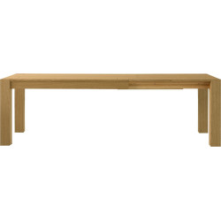 2224 Brushed durmast wood extending table natural or grey finished