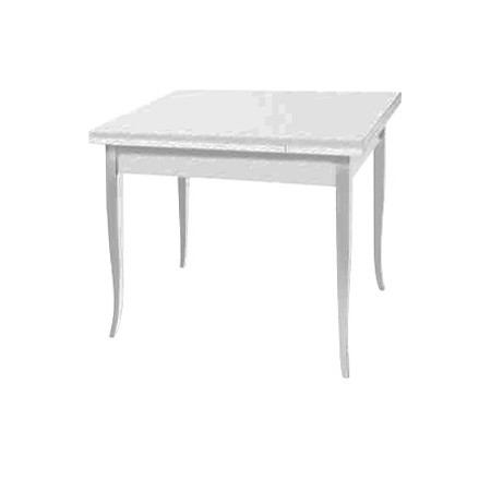 202ECO Folding table, tanganica veneered  top, matt white lacquered or walnut finished