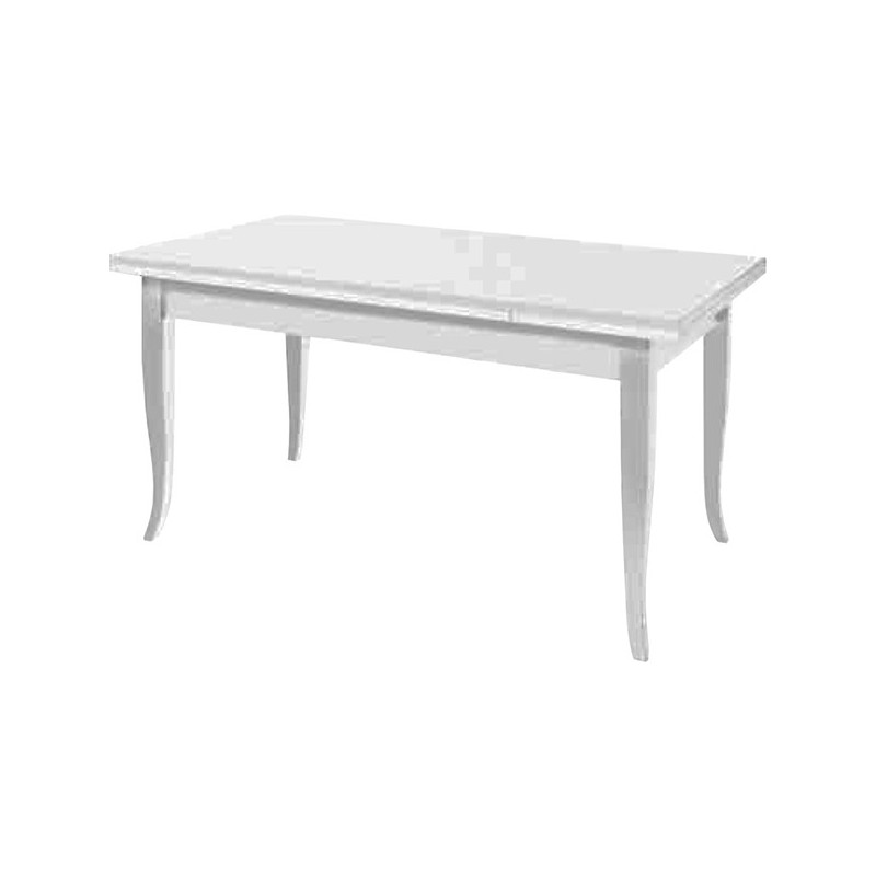 204ECO  Extending table matt white lacquered or walnut standard finishes, commercial measures
