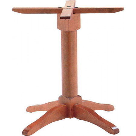 255BTM  Raw or finished beech wood increased table base, table top to customer choice