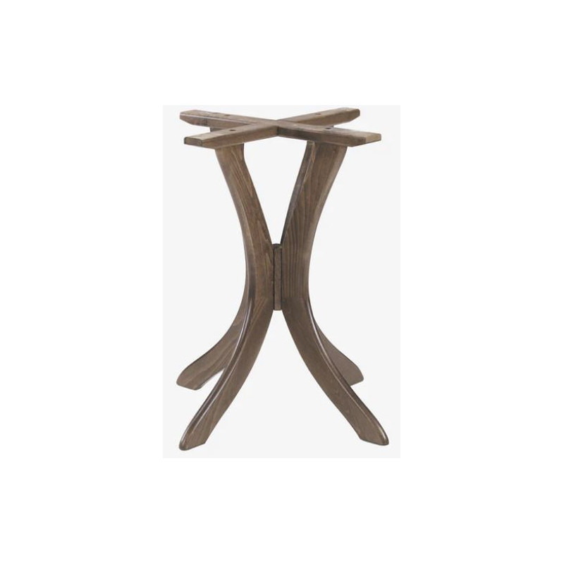 249BT  Raw o finished beech wood table base, table top to customer choice