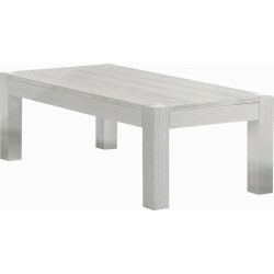 2229 Tavolino in abete spazzolato finito laccato bianco