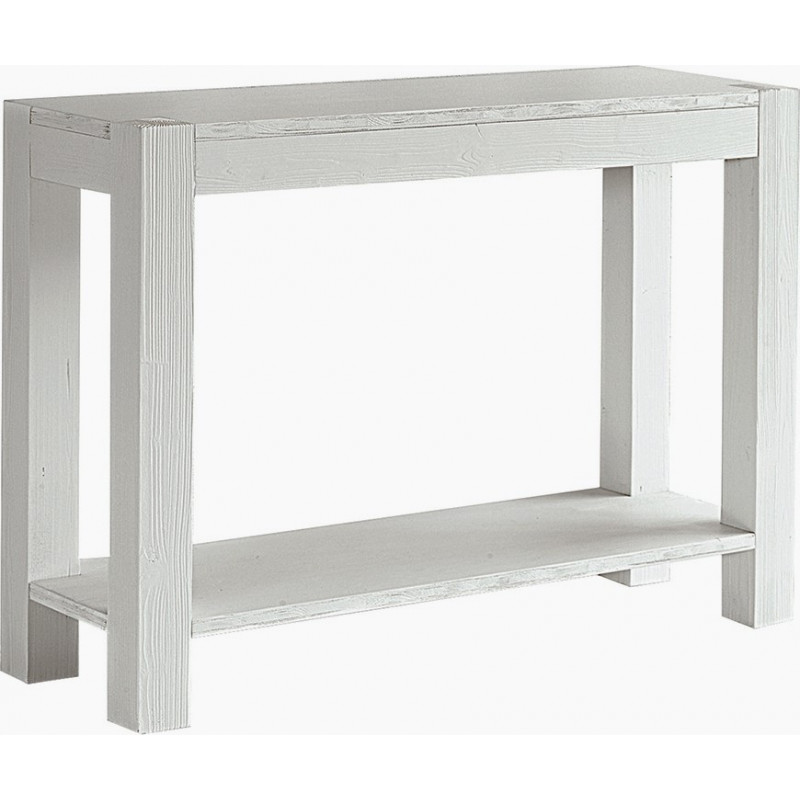 2230 Brushed fir wood table brushed white lacquer finished