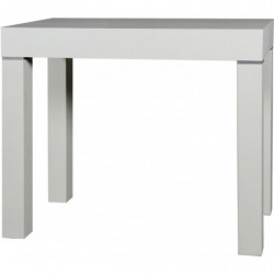 2232 Extending table-wall console white, dove grey or coffèe melamine top