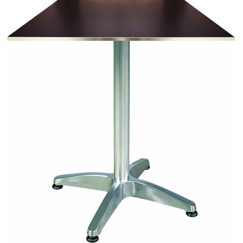 273BA/PM  Tavolo con base in alluminio lucido, piano in melaminico, colori a scelta