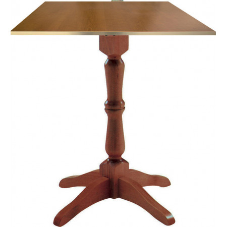 256  Tavolo con base in faggio grezza o finita, piano a scelta cliente