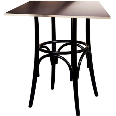 257  Base tavolo in faggio laccata nero, piano a scelta cliente