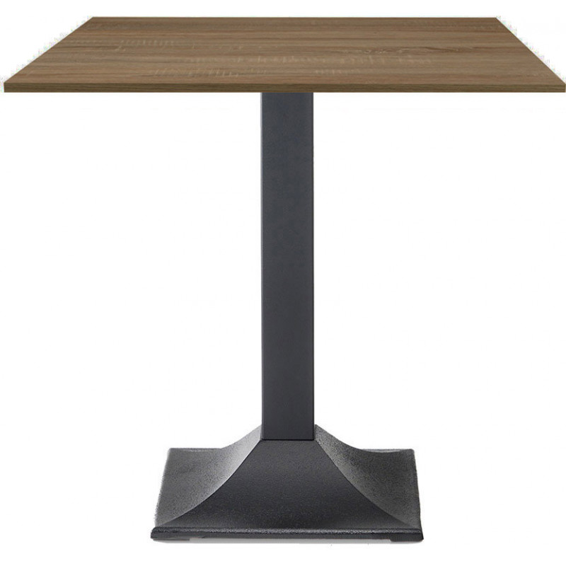 266  Table with black cast iron-steel base, table tops to customer choice