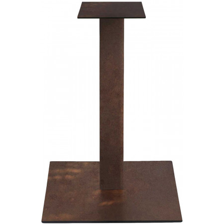 2301  Tavolo con base in acciaio grigio antracite, bianco, piombo ruggine, piano a scelta cliente