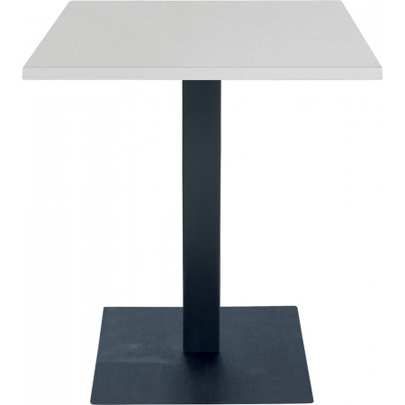 2301  Tavolo con base in acciaio grigio antracite, bianco, piombo ruggine, piano a scelta cliente