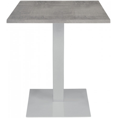 2301  Tavolo con base in acciaio grigio antracite, bianco, piombo ruggine, piano a scelta cliente