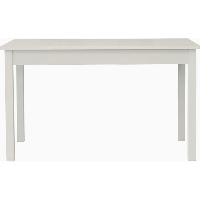 2238 Tavolo allungabile con base e piano in melaminico frassino bianco