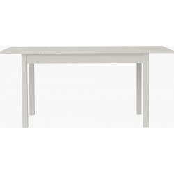 2238 Tavolo allungabile con base e piano in melaminico frassino bianco