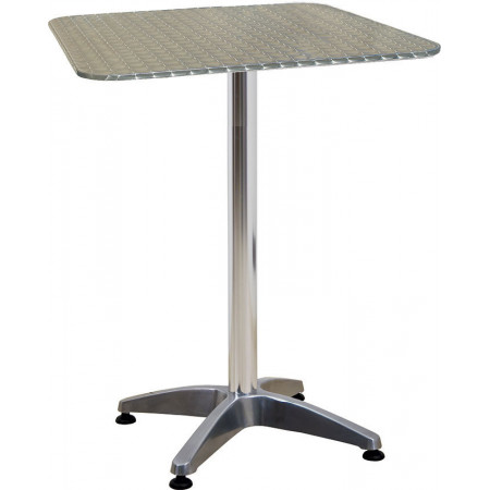 275BA  Weighed down white, black, or shiny aluminium table base, table top to customer choice