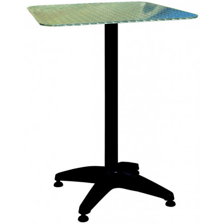 275BA  Weighed down white, black, or shiny aluminium table base, table top to customer choice