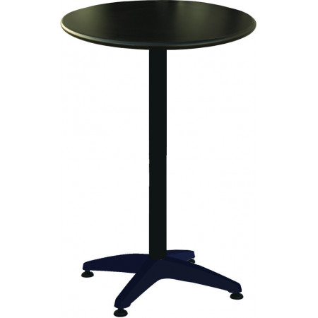 275  Weighed down shiny aluminium, white, or black table base, table top to customer choice