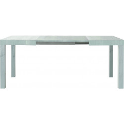 2241 Extending table  with beech wood base and white worn ash wood or worn durmast wood melamine top