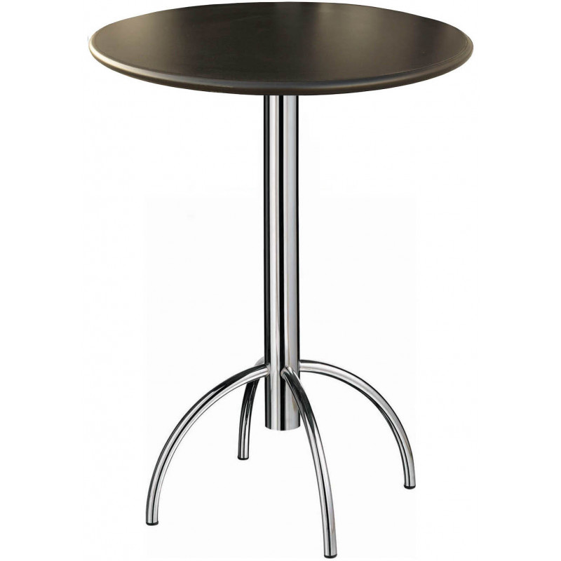 278 Tavolo con base H103 in acciaio cromato, piano a scelta cliente