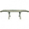 2242 Extending table, worn durmast wood, worn white, or aged wood melamine top