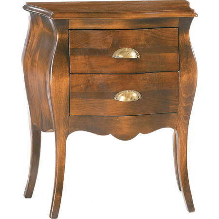 2135/C  Raw or finished 2 drawers night stand, finishes to customer choice