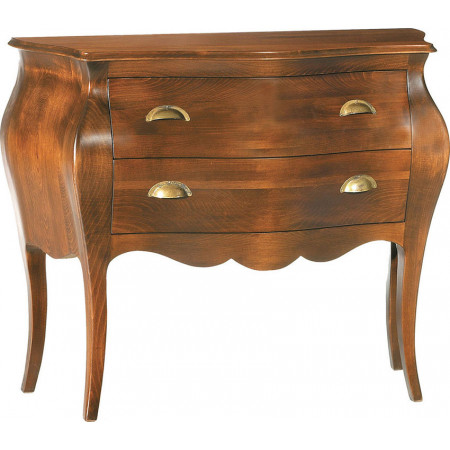 2136  Comò 2 cassetti grezzo o finito, finiture a scelta